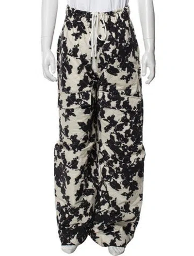 Pre-owned Dries Van Noten Printed Cargo Pants In Multicolor