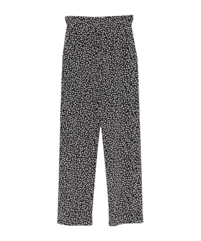 Dries Van Noten Black Print Elasticated Waistband Trousers