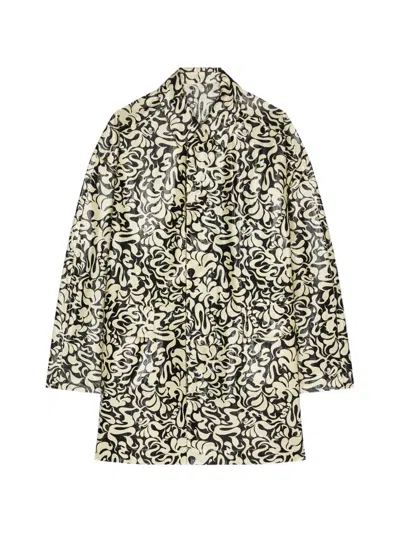 Dries Van Noten Printed Coat In Multi