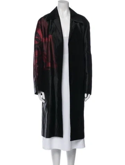 Pre-owned Dries Van Noten Printed Coat In Multi