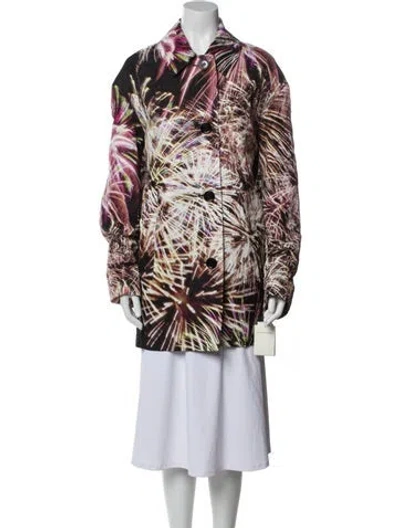 Pre-owned Dries Van Noten Printed Coat W/ Tags In Multi