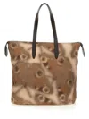Dries Van Noten Men Printed Cotton Denim Tote Bag In Multicolour