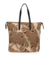 Dries Van Noten Men Printed Cotton Denim Tote Bag In Multicolour