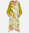 Dries Van Noten Printed Cotton Kaftan In Dessin C