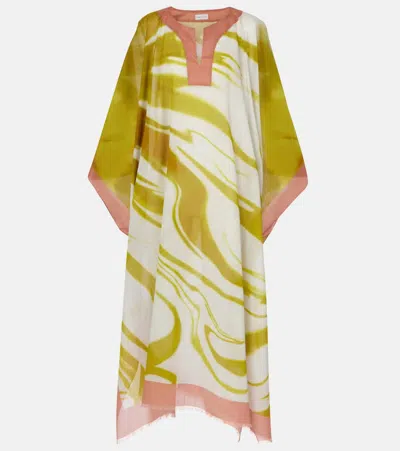 Dries Van Noten Printed Cotton Kaftan In Dessin C