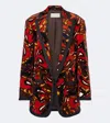 Dries Van Noten Printed Cotton-blend Blazer In Multicoloured