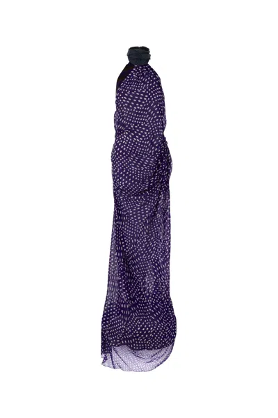 Dries Van Noten Printed Crepe Devira Long Dress In Multi