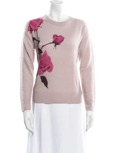 Pre-owned Dries Van Noten Printed Crew Neck Sweater W/ Tags In Purple