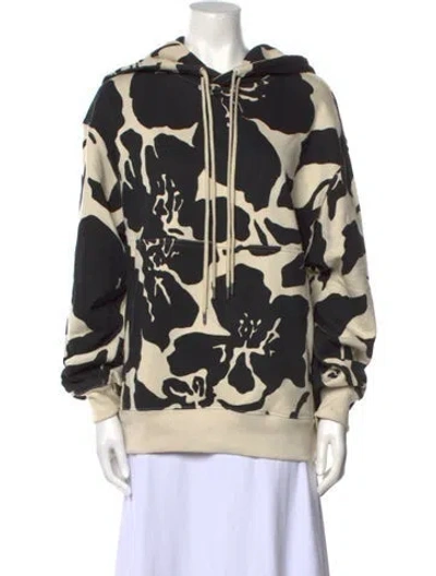 Pre-owned Dries Van Noten Printed Crew Neck Sweatshirt In Neutral