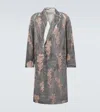 Dries Van Noten Mens Dessin D Reuben Double-breasted Floral-print Cotton Coat