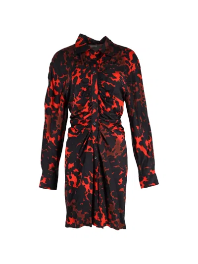 Pre-owned Dries Van Noten Printed Dress In Black