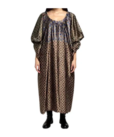 Dries Van Noten Printed Dress In Brown