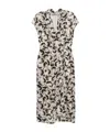 Dries Van Noten Dilian Printed Midi Dress In Nude