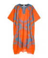 Dries Van Noten Printed Kaftan In Orange