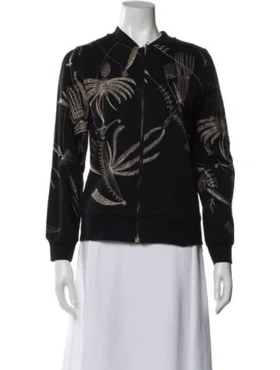 Pre-owned Dries Van Noten Printed Evening Jacket In Black
