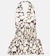 Dries Van Noten Printed Halterneck Silk Twill Top