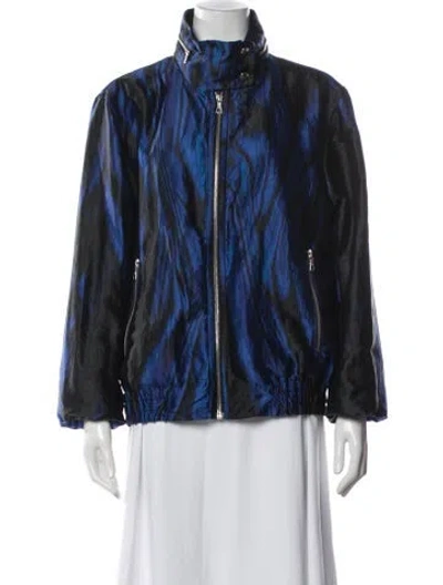 Pre-owned Dries Van Noten Printed Jacket In Blue