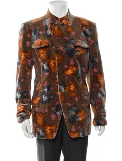 Pre-owned Dries Van Noten Printed Jacket In Multi