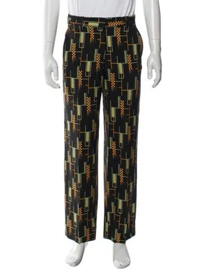 Pre-owned Dries Van Noten Printed Joggers In Black