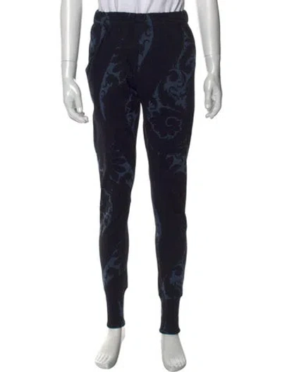 Pre-owned Dries Van Noten Printed Joggers In Black
