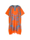 Dries Van Noten Printed Kaftan In Orange