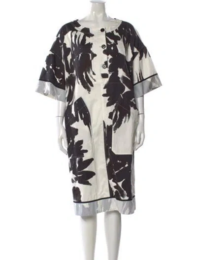 Pre-owned Dries Van Noten Printed Knee-length Dress In Multi