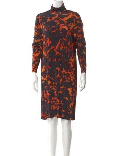 Pre-owned Dries Van Noten Printed Knee-length Dress W/ Tags In Multi