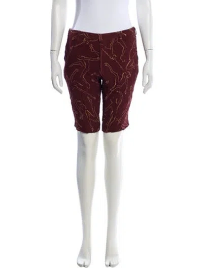 Pre-owned Dries Van Noten Printed Knee-length Shorts In Blue