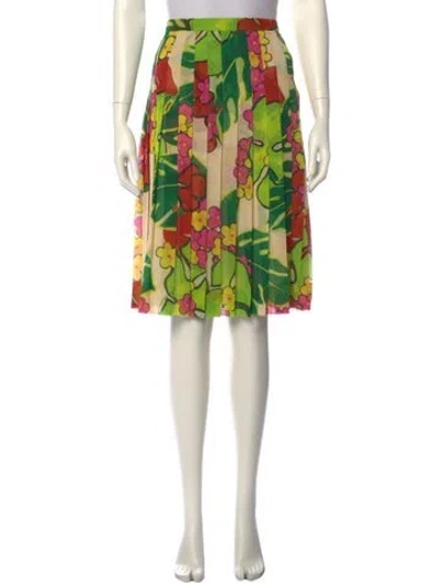 Pre-owned Dries Van Noten Printed Knee-length Skirt In Multi