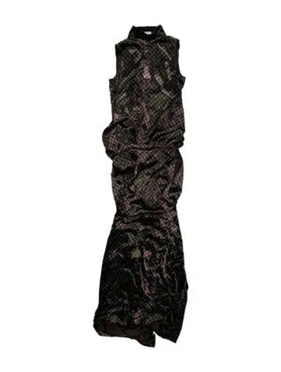 Pre-owned Dries Van Noten Printed Long Dress In Multi