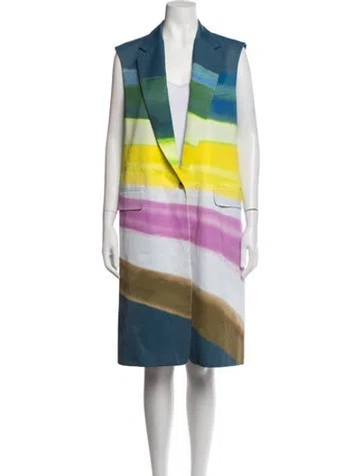Pre-owned Dries Van Noten Printed Long Dress In Multicolor