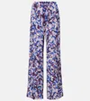 Dries Van Noten Elastic Waist Casual Pants In Blau