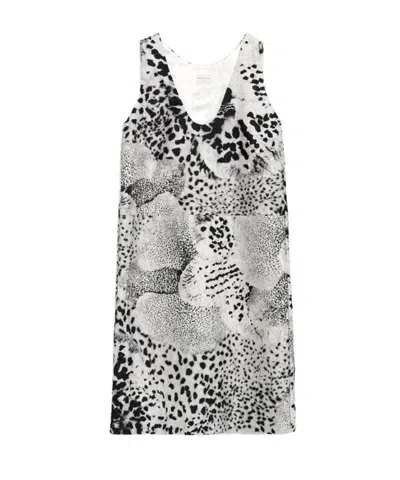 Dries Van Noten Printed Midi Dress In White