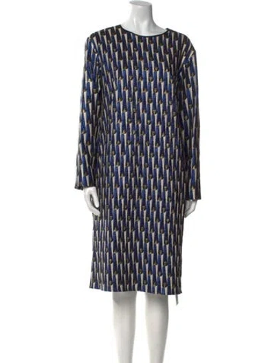 Pre-owned Dries Van Noten Printed Midi Length Dress