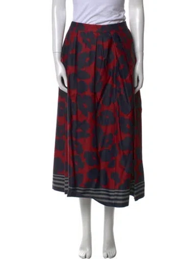 Pre-owned Dries Van Noten Printed Midi Length Skirt In Multi