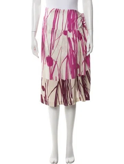 Pre-owned Dries Van Noten Printed Midi Length Skirt In Multi
