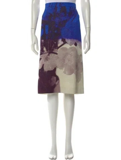 Pre-owned Dries Van Noten Printed Midi Length Skirt In Multi