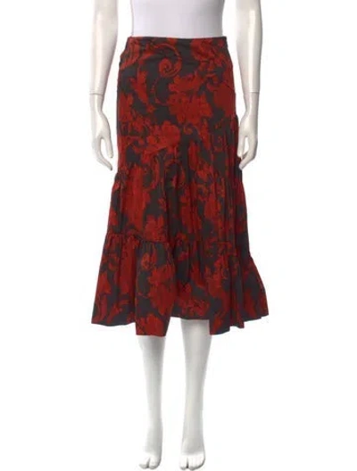 Pre-owned Dries Van Noten Printed Midi Length Skirt In Multi