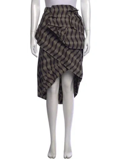 Pre-owned Dries Van Noten Printed Midi Length Skirt In Multicolor