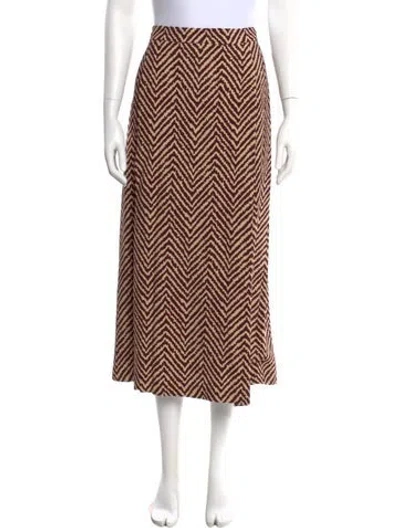 Pre-owned Dries Van Noten Printed Midi Length Skirt In Neutral