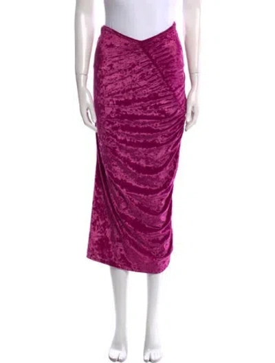 Pre-owned Dries Van Noten Printed Midi Length Skirt In Purple