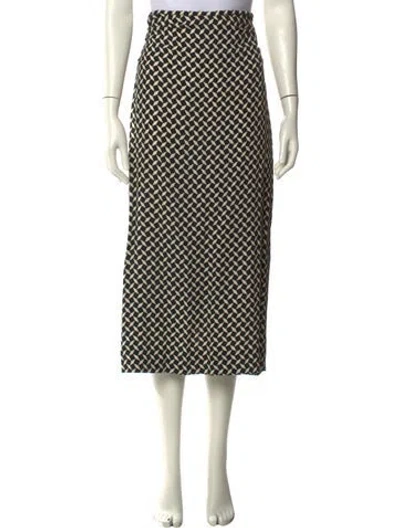 Pre-owned Dries Van Noten Printed Midi Length Skirt W/ Tags In Multi