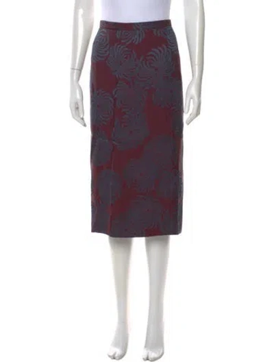 Pre-owned Dries Van Noten Printed Midi Length Skirt W/ Tags In Multi