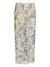 Dries Van Noten Printed Midi Skirt In Multi