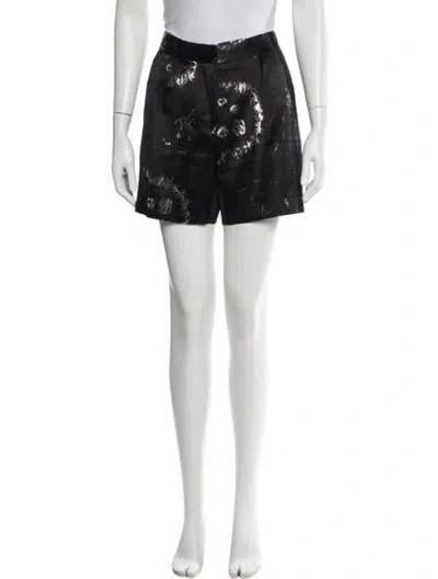 Pre-owned Dries Van Noten Printed Mini Shorts In White