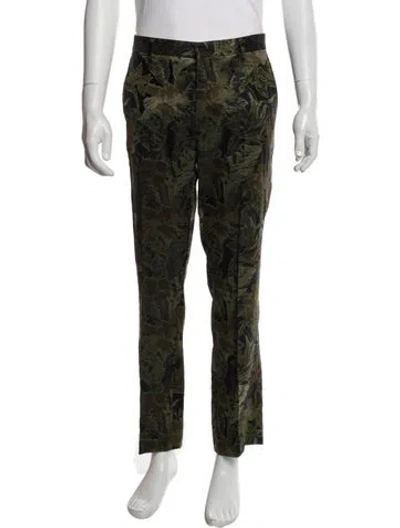 Pre-owned Dries Van Noten Printed Pants In Black