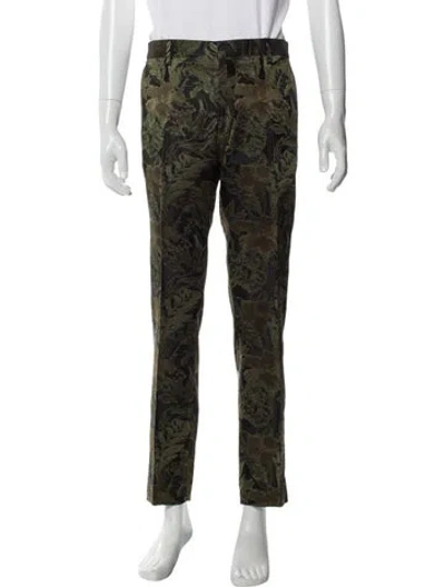 Pre-owned Dries Van Noten Printed Pants In Blue