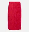Dries Van Noten Printed Pencil Skirt In Pink