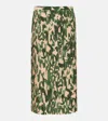 Dries Van Noten Bedruckter Midirock In Grün