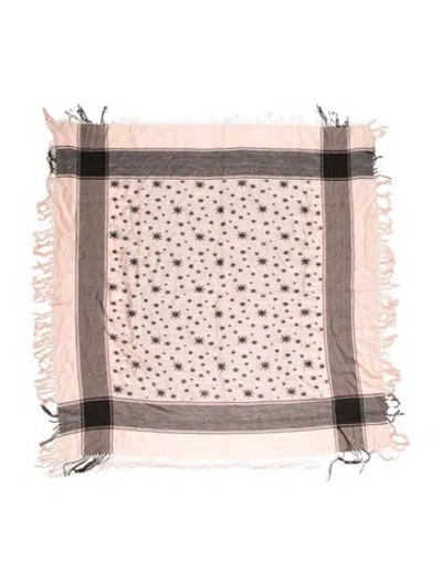 Pre-owned Dries Van Noten Printed Scarf In Pink